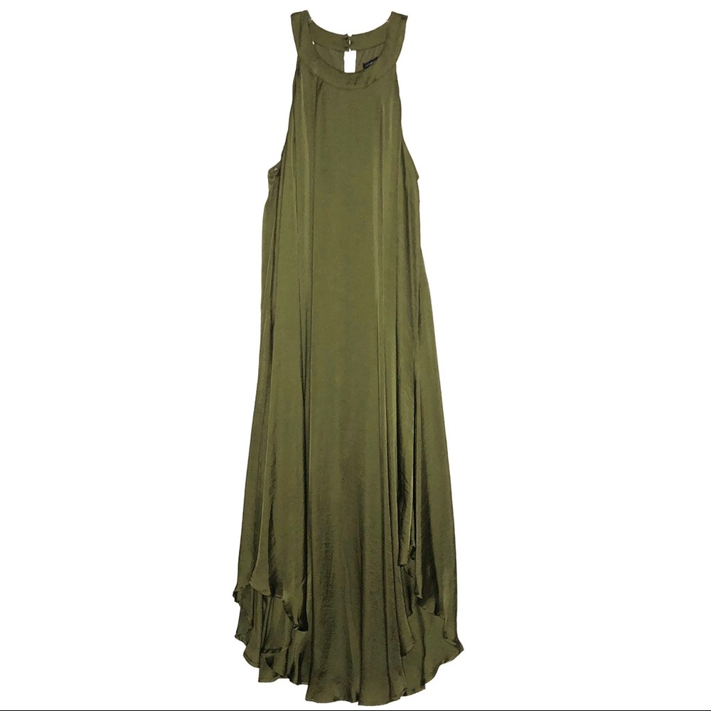 SIGNATURE STUDIO GREEN SLEEVELESS MAXI DRESS